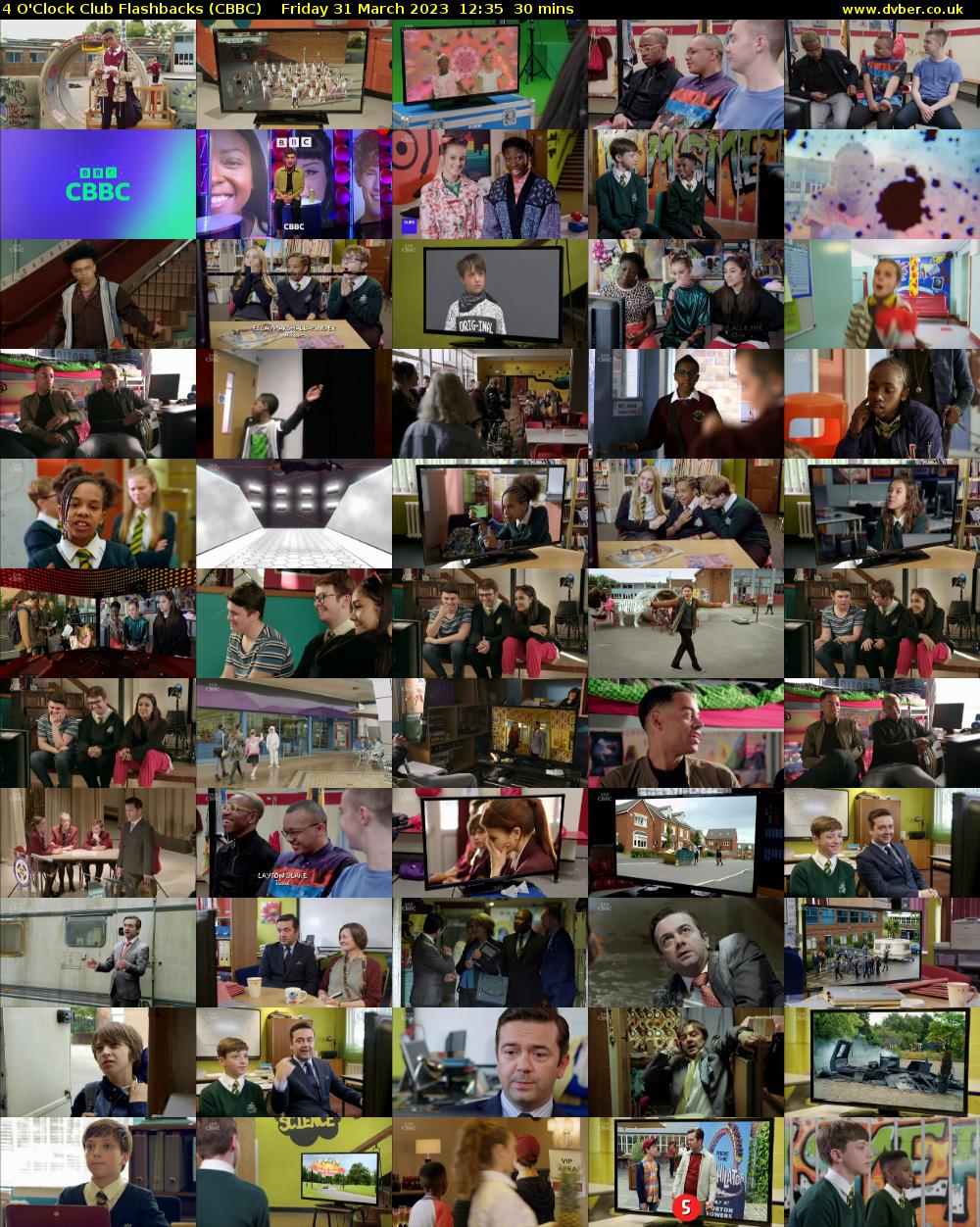 4 O'Clock Club Flashbacks (CBBC) Friday 31 March 2023 12:35 - 13:05