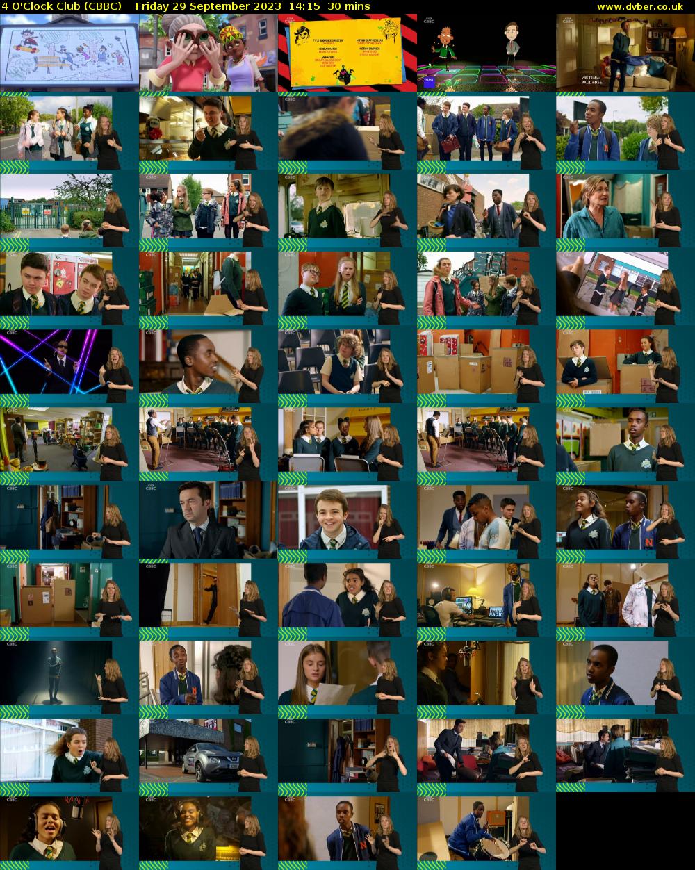 4 O'Clock Club (CBBC) Friday 29 September 2023 14:15 - 14:45