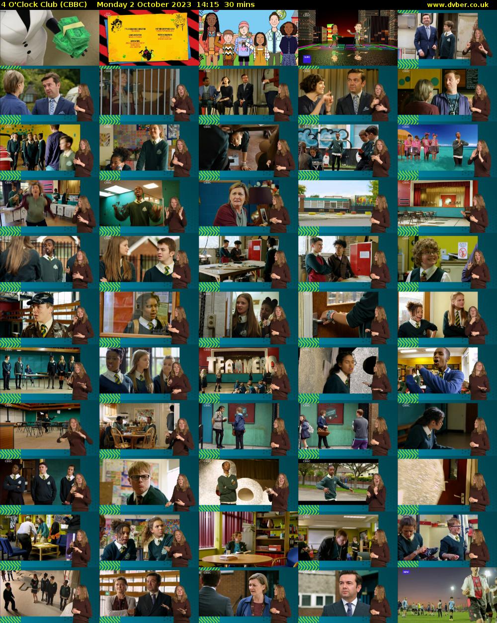 4 O'Clock Club (CBBC) Monday 2 October 2023 14:15 - 14:45