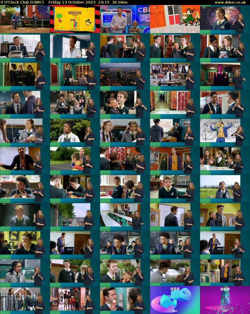4 O'Clock Club (CBBC) Friday 13 October 2023 14:15 - 14:45