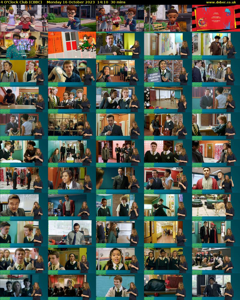 4 O'Clock Club (CBBC) Monday 16 October 2023 14:10 - 14:40