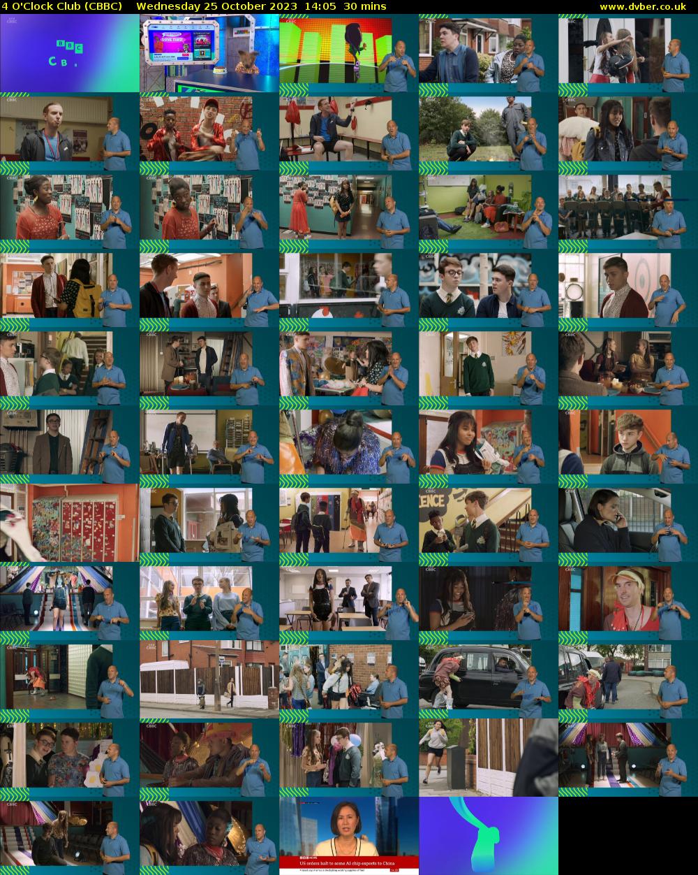 4 O'Clock Club (CBBC) Wednesday 25 October 2023 14:05 - 14:35