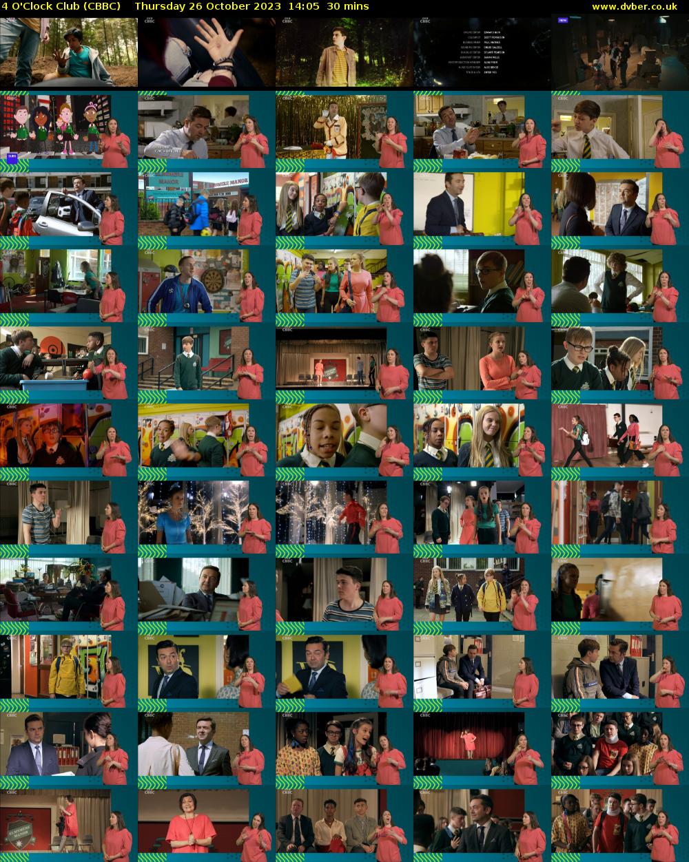 4 O'Clock Club (CBBC) Thursday 26 October 2023 14:05 - 14:35