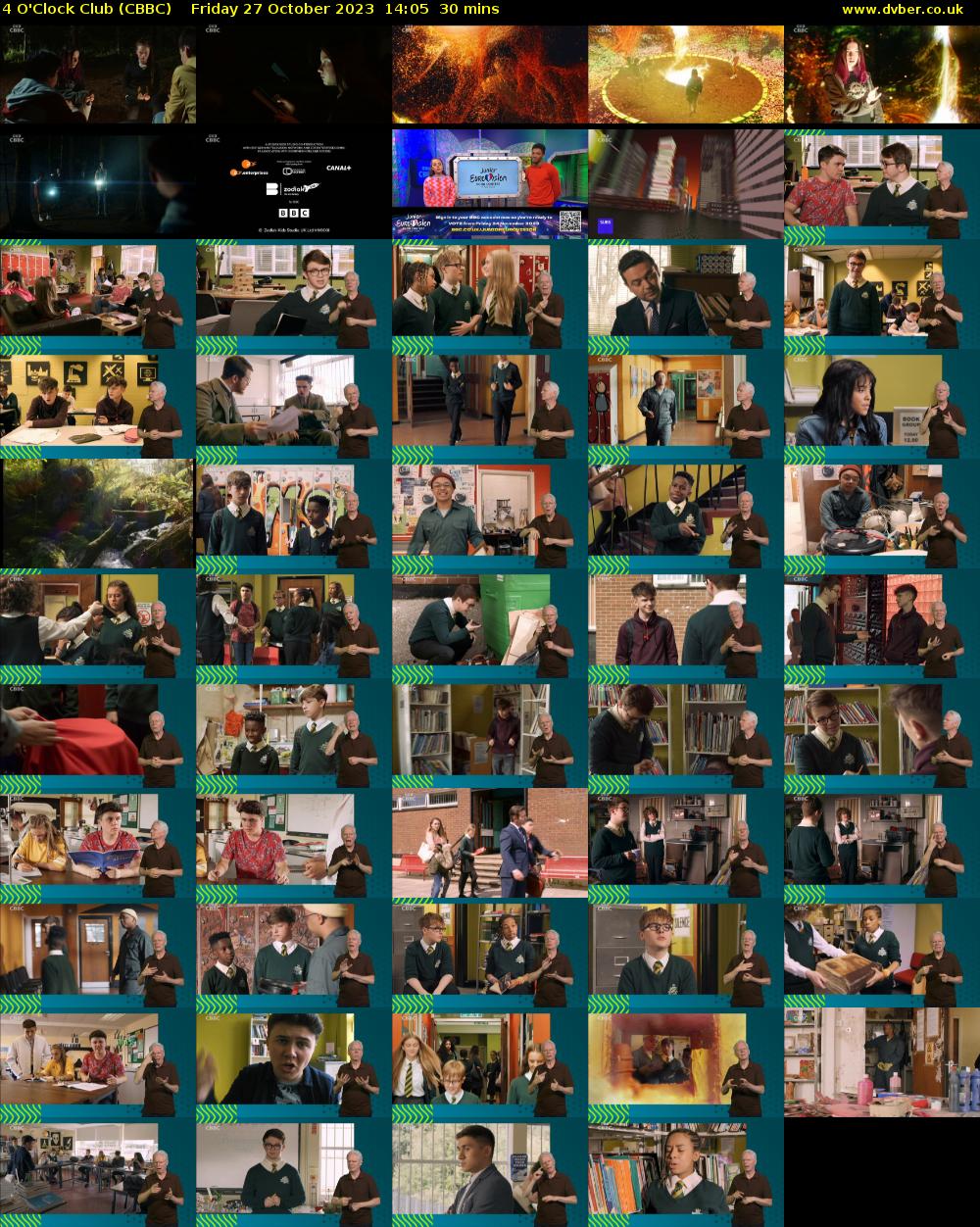 4 O'Clock Club (CBBC) Friday 27 October 2023 14:05 - 14:35