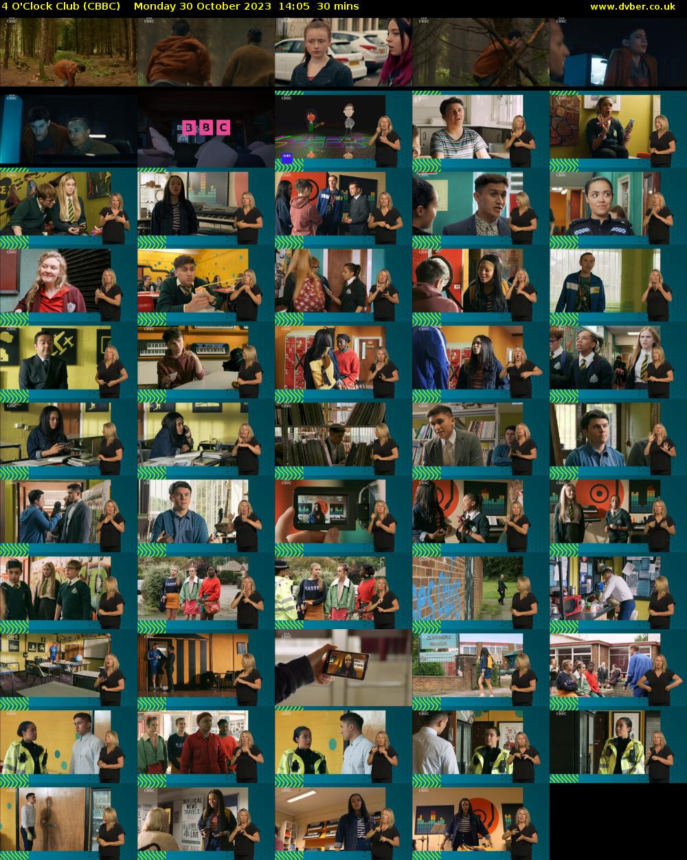 4 O'Clock Club (CBBC) Monday 30 October 2023 14:05 - 14:35