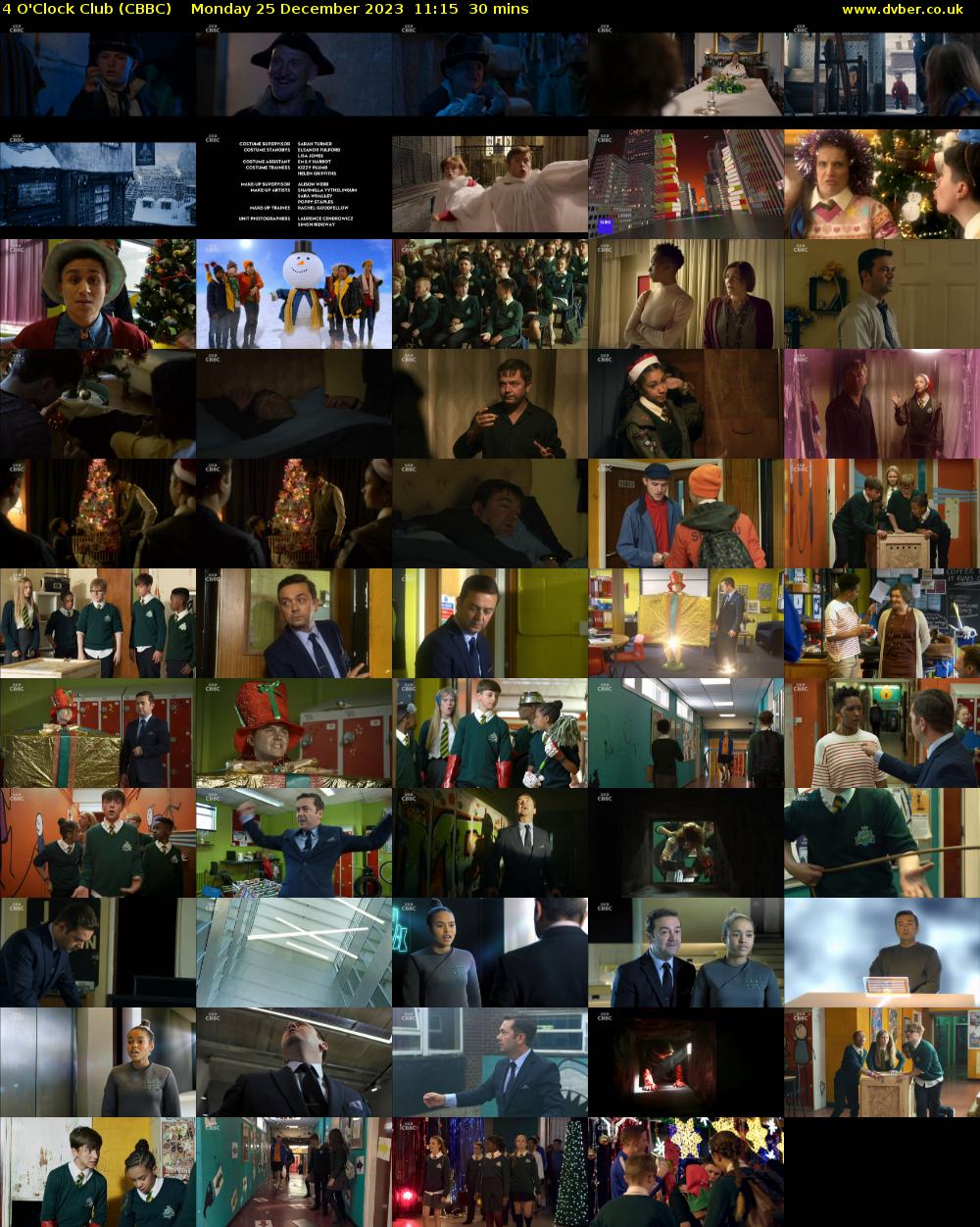 4 O'Clock Club (CBBC) Monday 25 December 2023 11:15 - 11:45