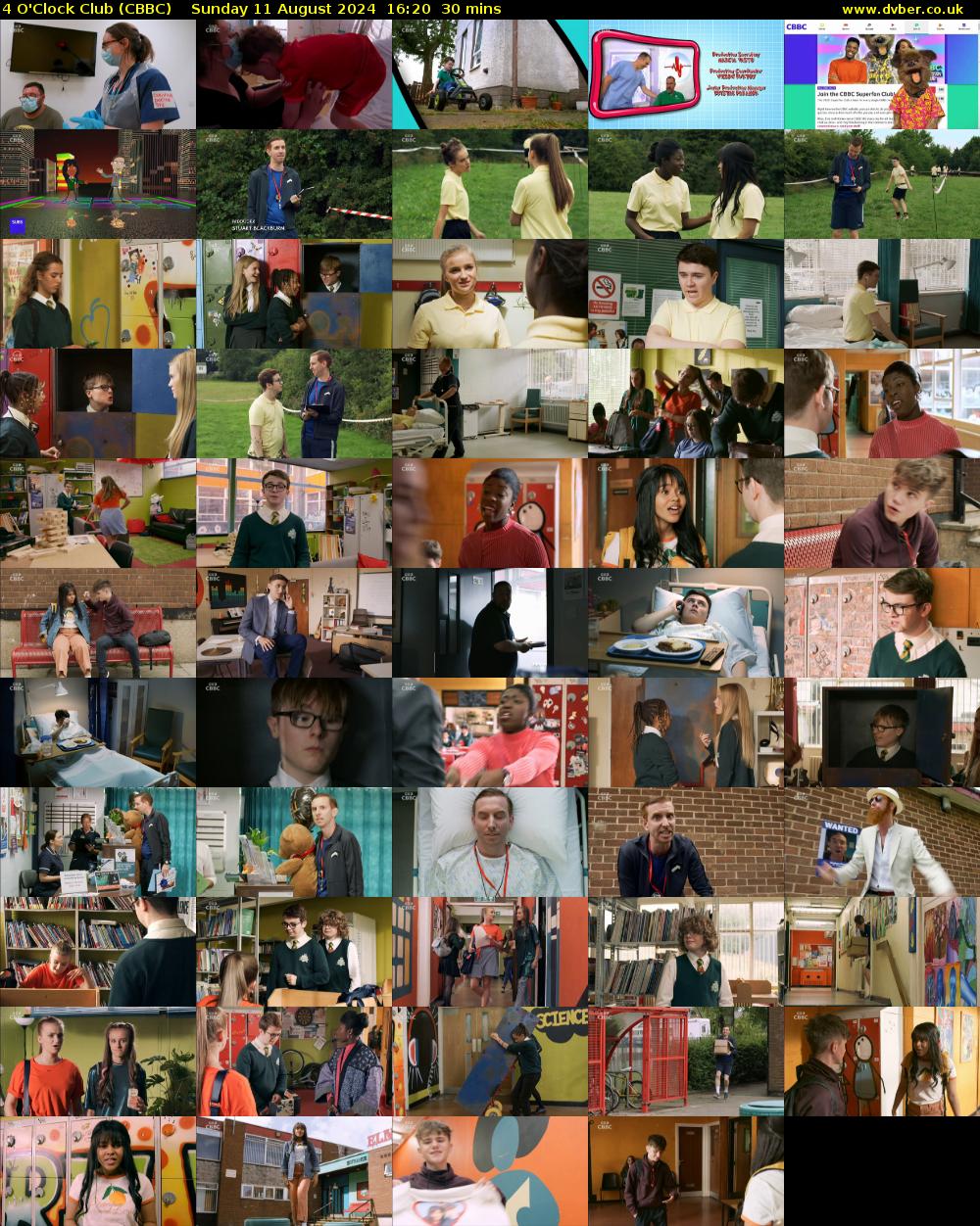 4 O'Clock Club (CBBC) Sunday 11 August 2024 16:20 - 16:50