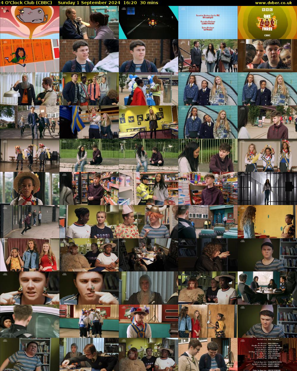 4 O'Clock Club (CBBC) Sunday 1 September 2024 16:20 - 16:50