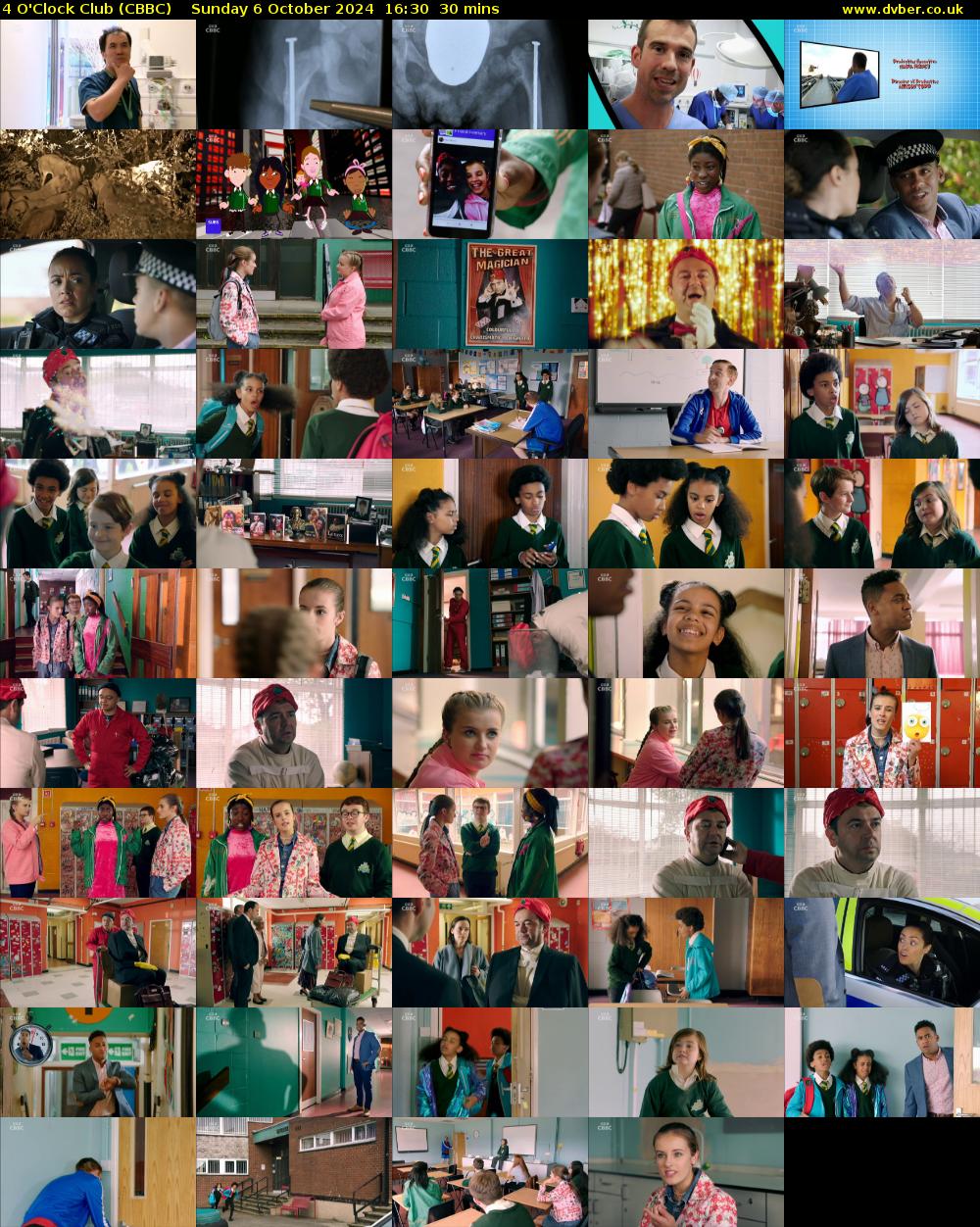 4 O'Clock Club (CBBC) Sunday 6 October 2024 16:30 - 17:00