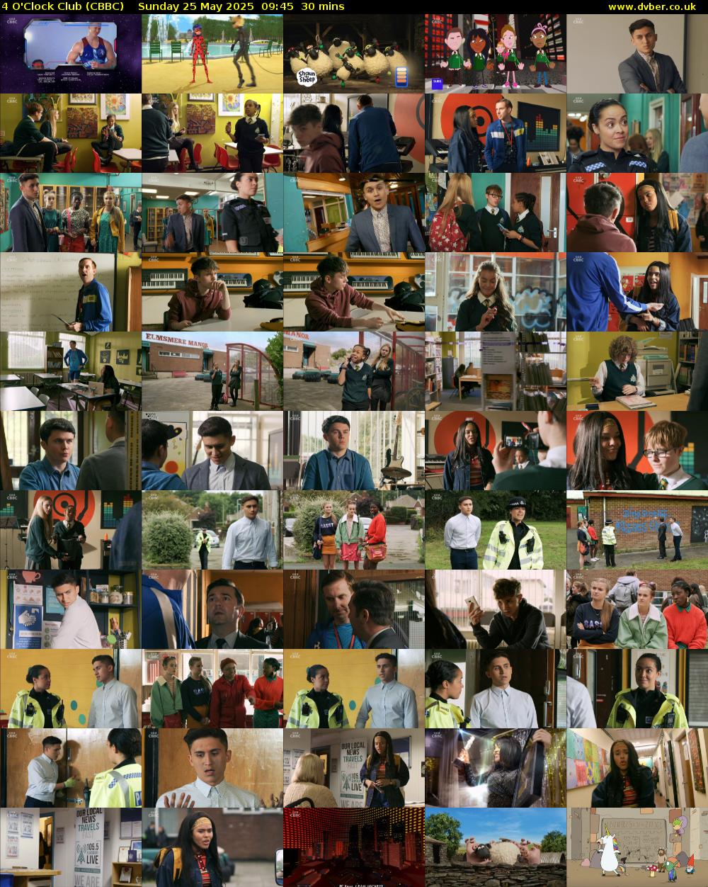 4 O'Clock Club (CBBC) Sunday 25 May 2025 09:45 - 10:15