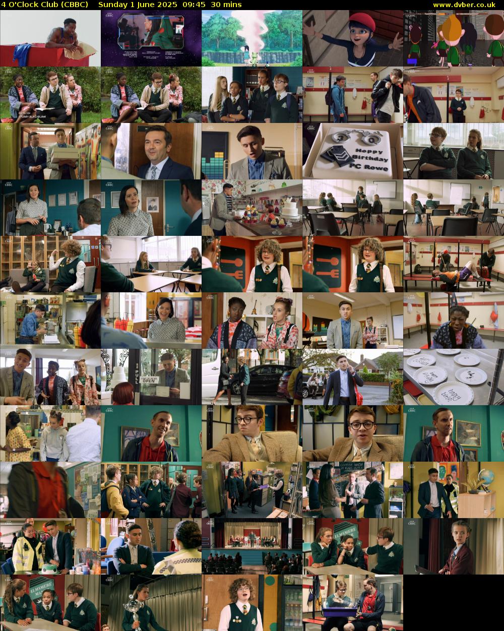 4 O'Clock Club (CBBC) Sunday 1 June 2025 09:45 - 10:15