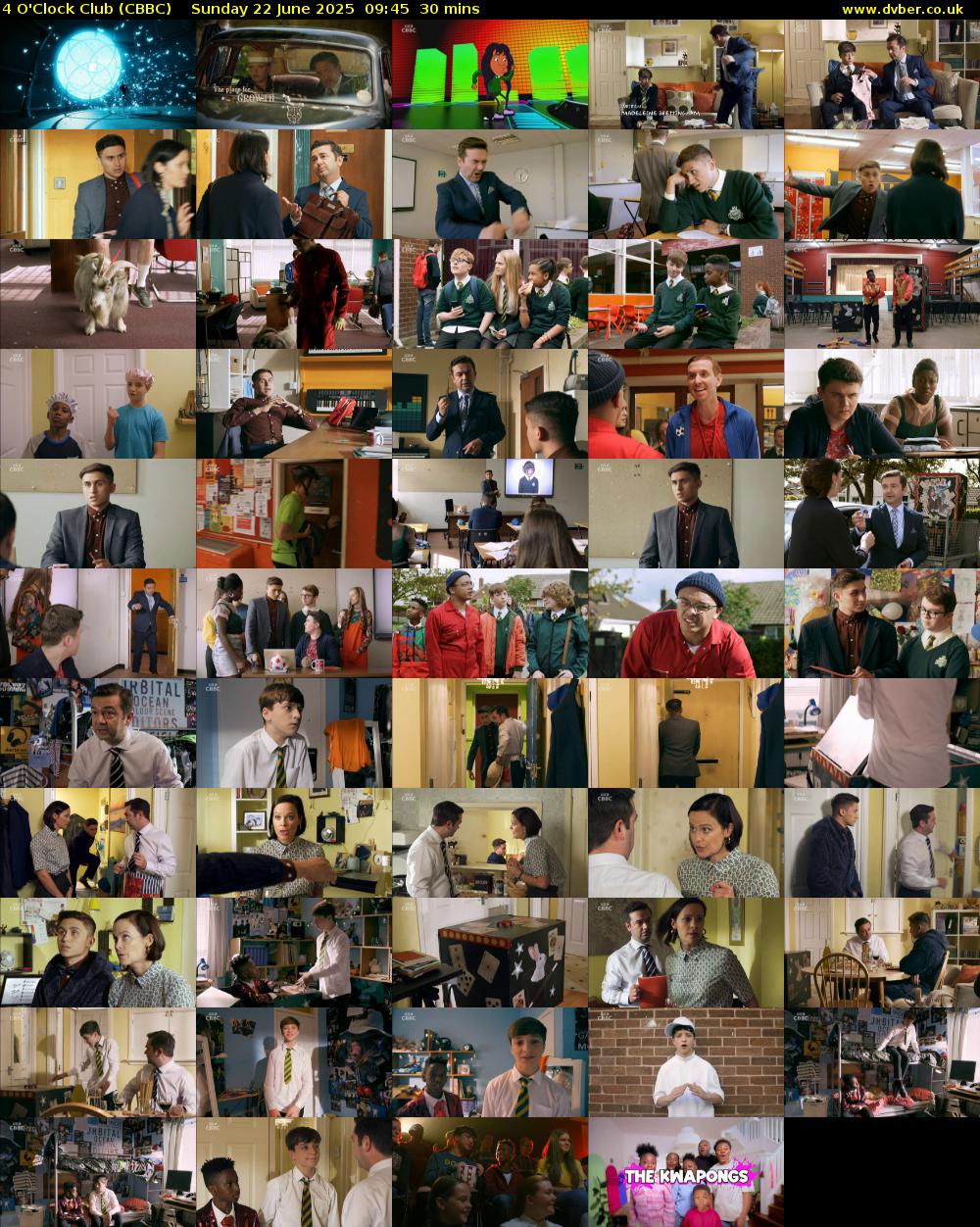 4 O'Clock Club (CBBC) Sunday 22 June 2025 09:45 - 10:15