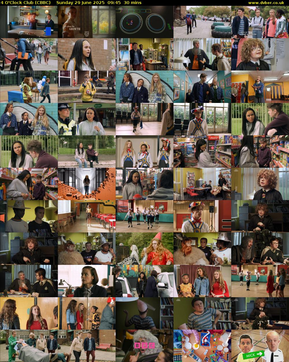 4 O'Clock Club (CBBC) Sunday 29 June 2025 09:45 - 10:15