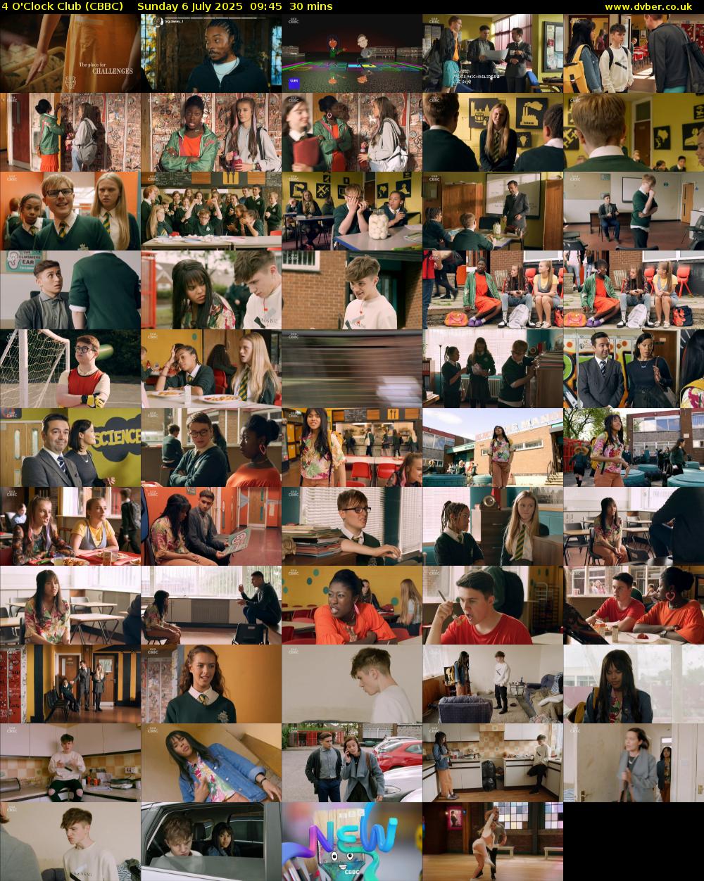 4 O'Clock Club (CBBC) Sunday 6 July 2025 09:45 - 10:15