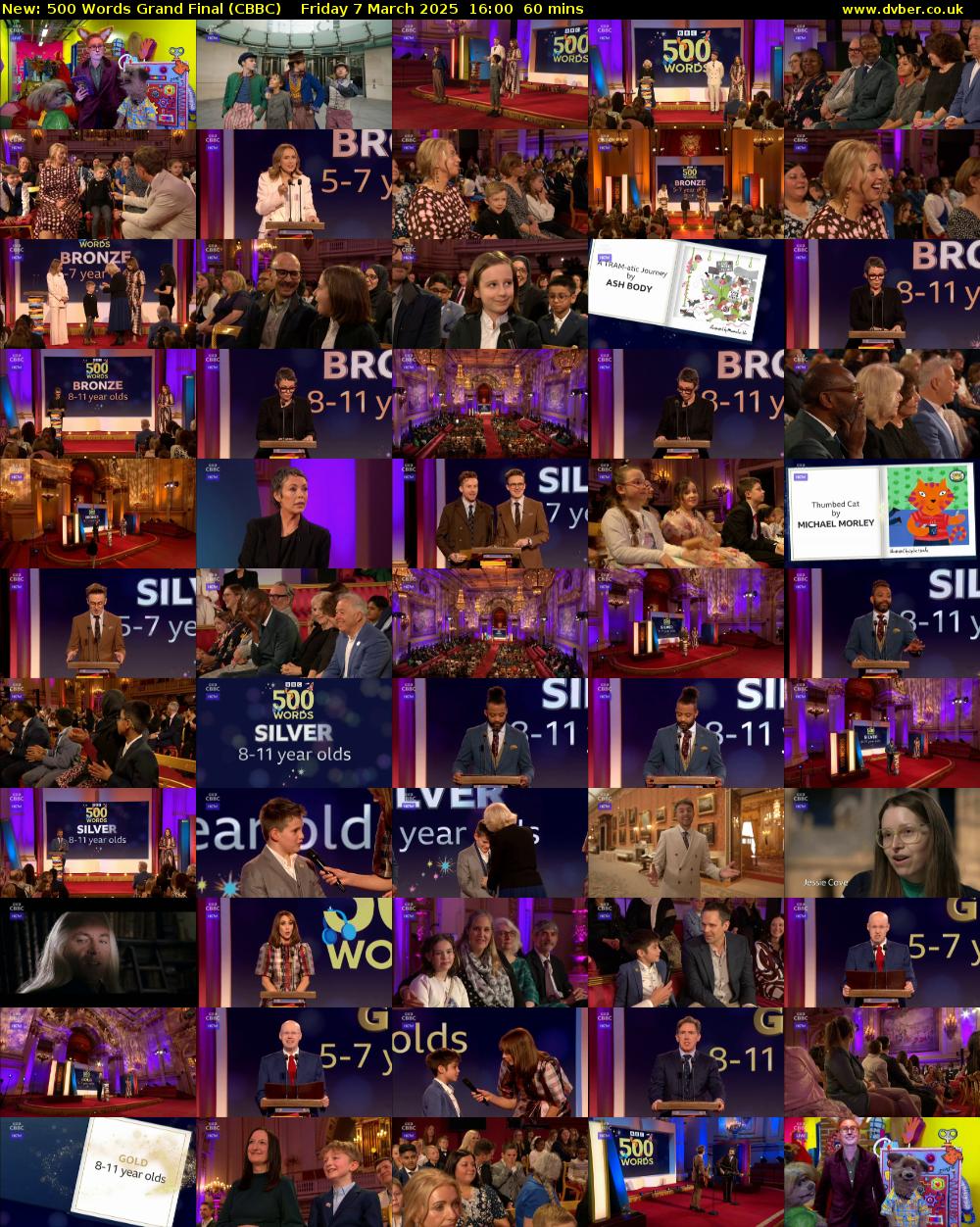 500 Words Grand Final (CBBC) Friday 7 March 2025 16:00 - 17:00
