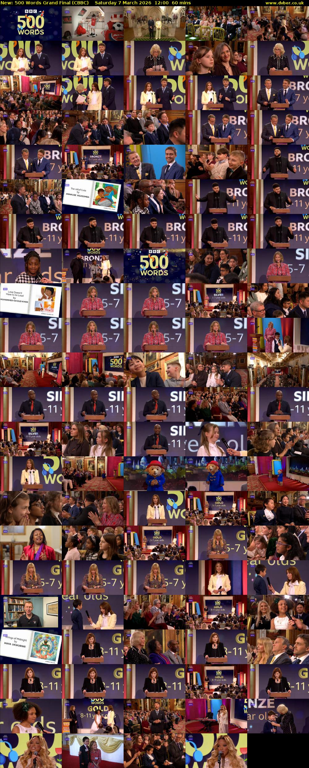 500 Words Grand Final (CBBC) Saturday 7 March 2026 12:00 - 13:00