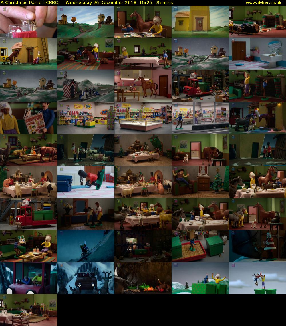 A Christmas Panic! (CBBC) Wednesday 26 December 2018 15:25 - 15:50