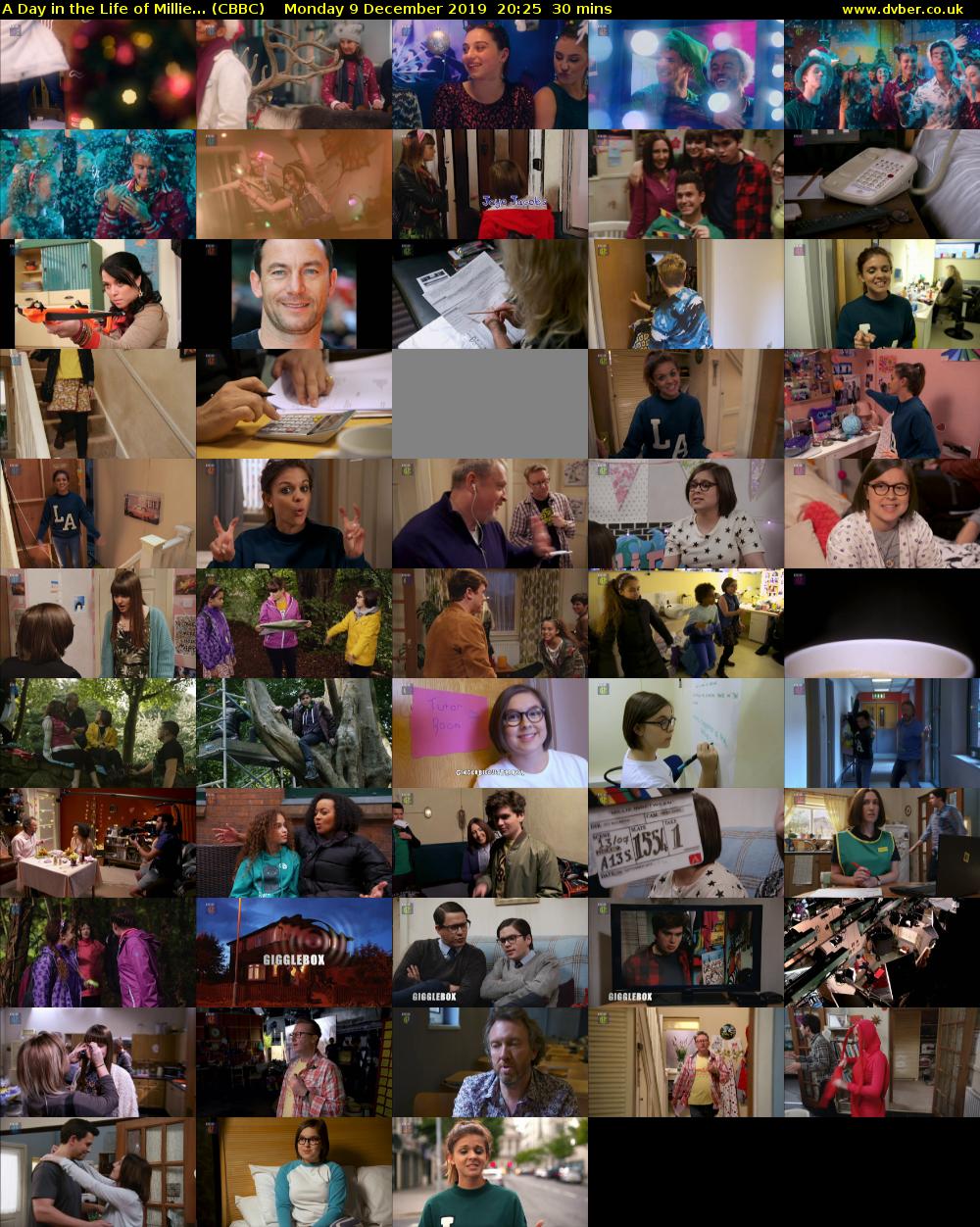 A Day in the Life of Millie... (CBBC) Monday 9 December 2019 20:25 - 20:55