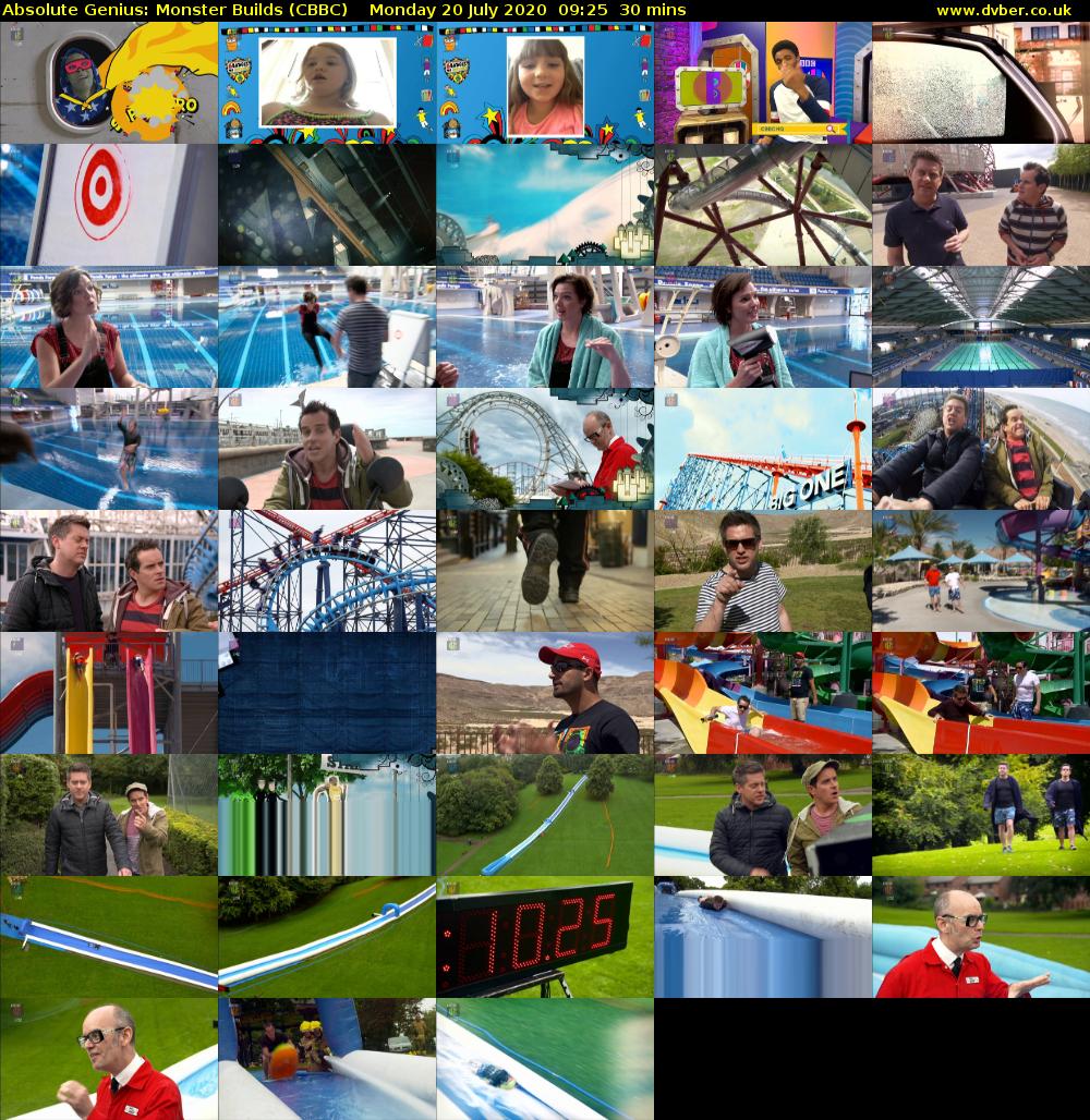 Absolute Genius: Monster Builds (CBBC) Monday 20 July 2020 09:25 - 09:55