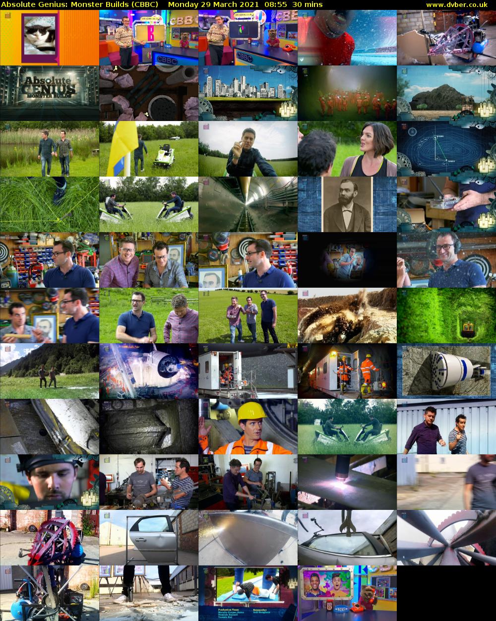 Absolute Genius: Monster Builds (CBBC) Monday 29 March 2021 08:55 - 09:25
