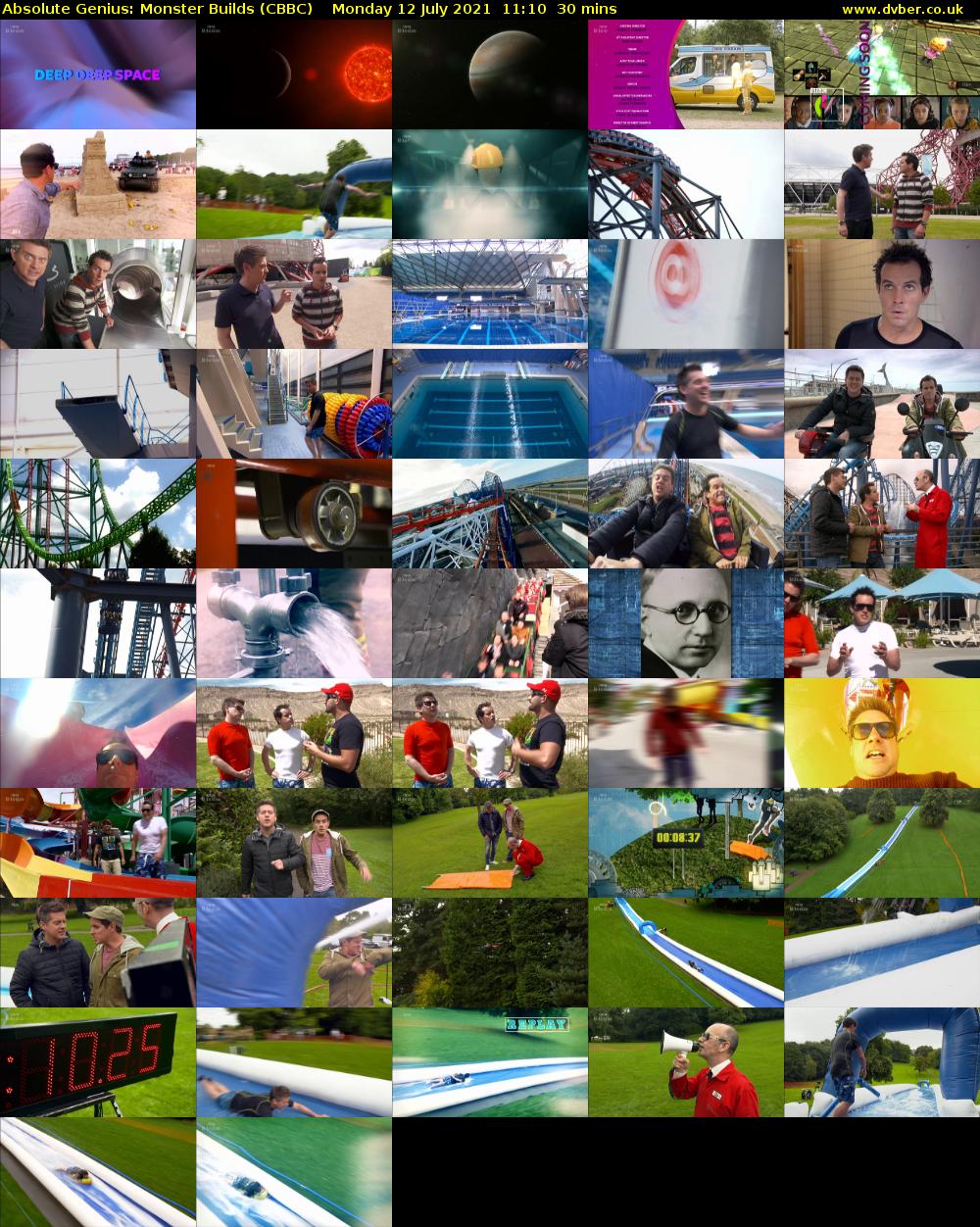 Absolute Genius: Monster Builds (CBBC) Monday 12 July 2021 11:10 - 11:40