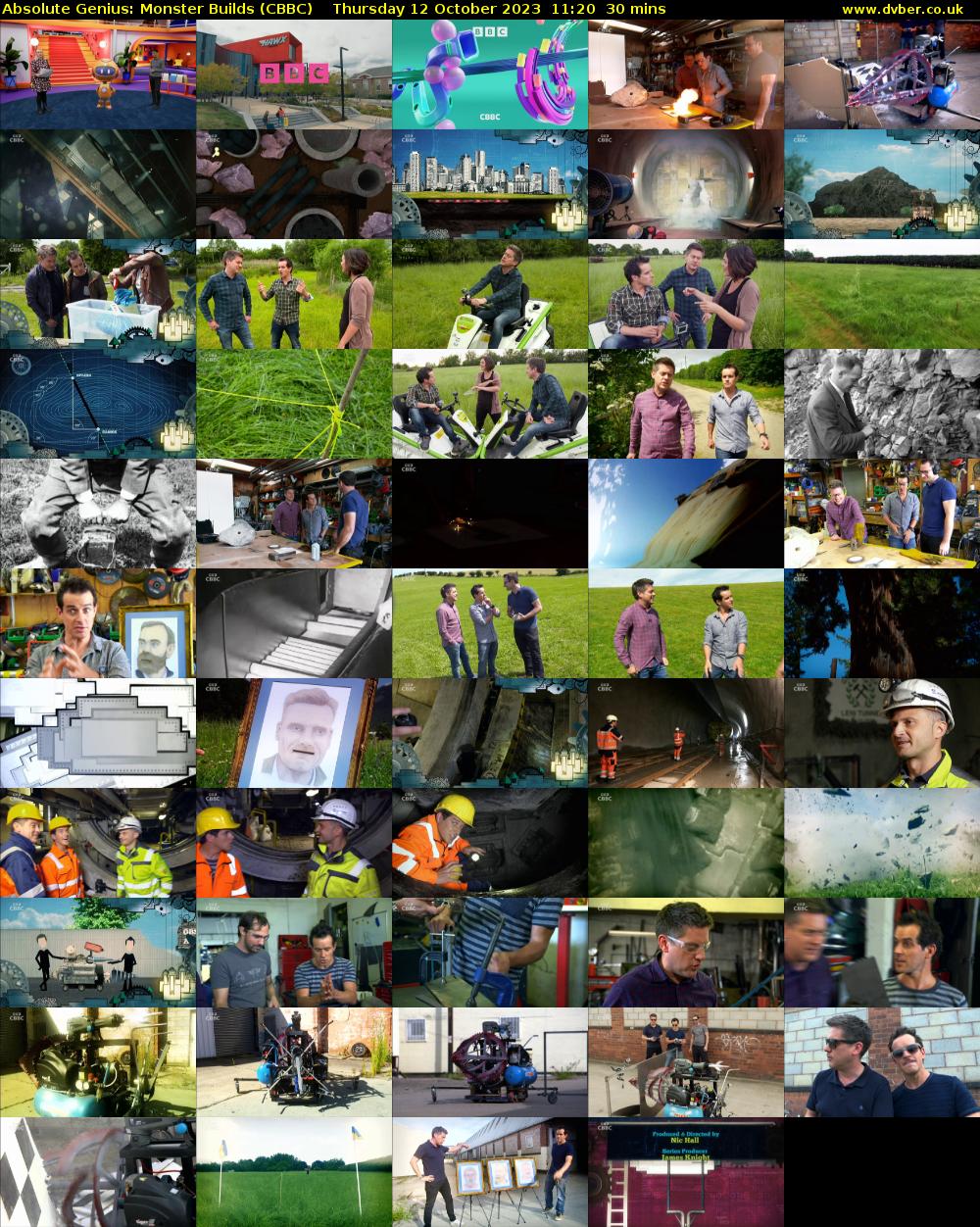 Absolute Genius: Monster Builds (CBBC) Thursday 12 October 2023 11:20 - 11:50