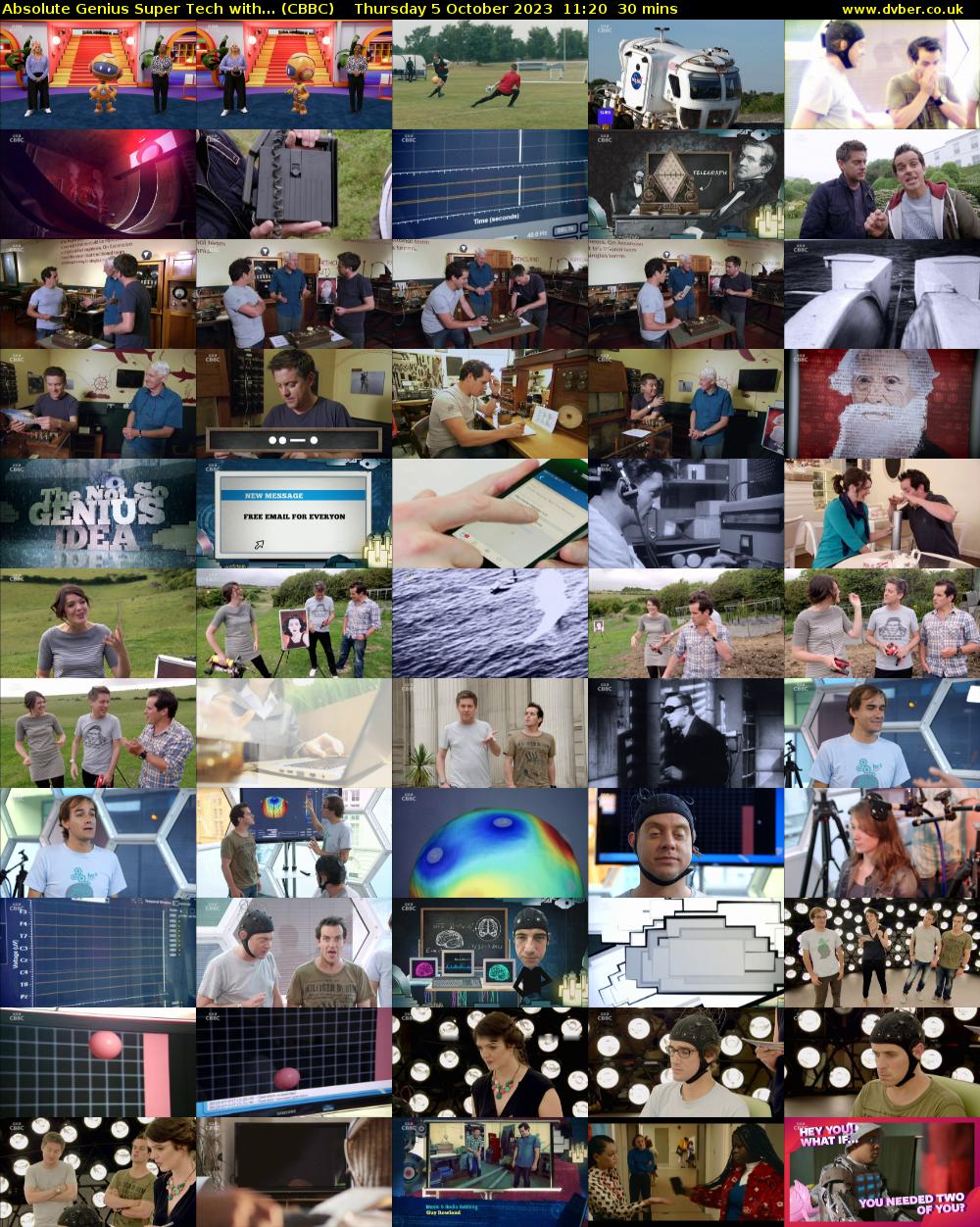 Absolute Genius Super Tech with... (CBBC) Thursday 5 October 2023 11:20 - 11:50