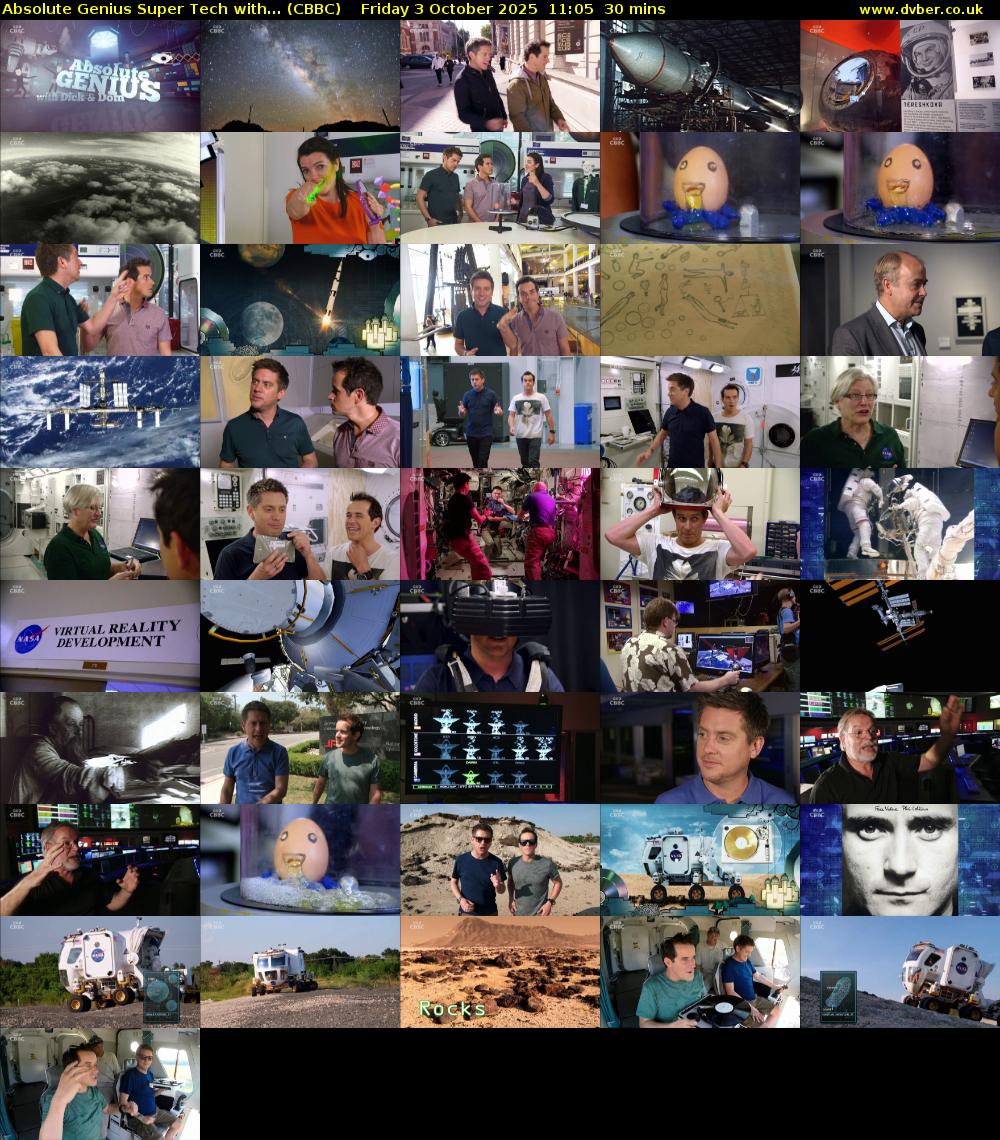 Absolute Genius Super Tech with... (CBBC) Friday 3 October 2025 11:05 - 11:35