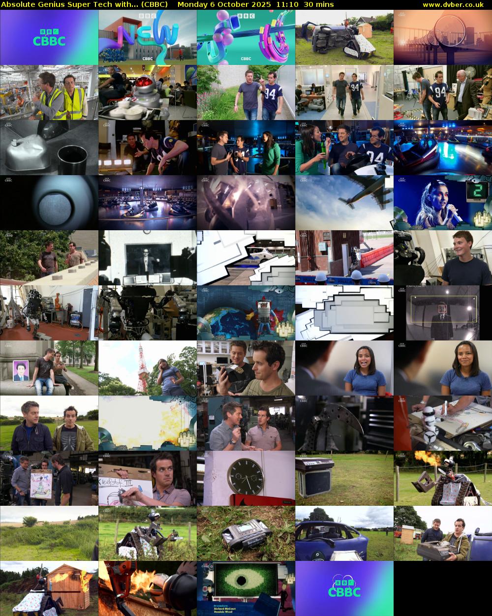 Absolute Genius Super Tech with... (CBBC) Monday 6 October 2025 11:10 - 11:40