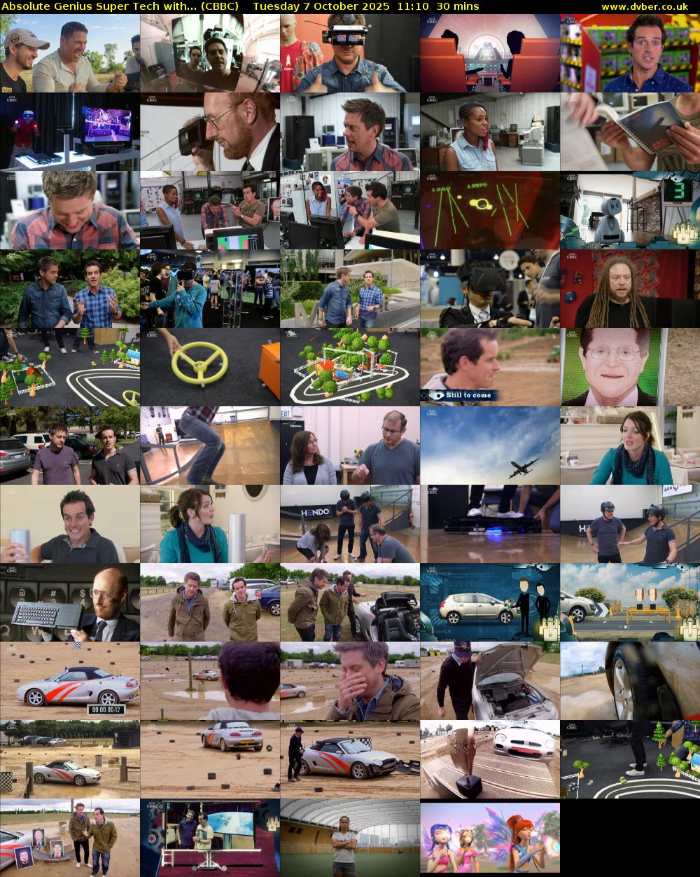 Absolute Genius Super Tech with... (CBBC) Tuesday 7 October 2025 11:10 - 11:40