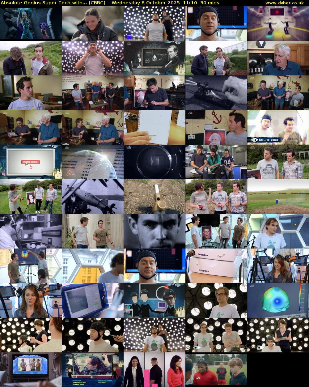 Absolute Genius Super Tech with... (CBBC) Wednesday 8 October 2025 11:10 - 11:40