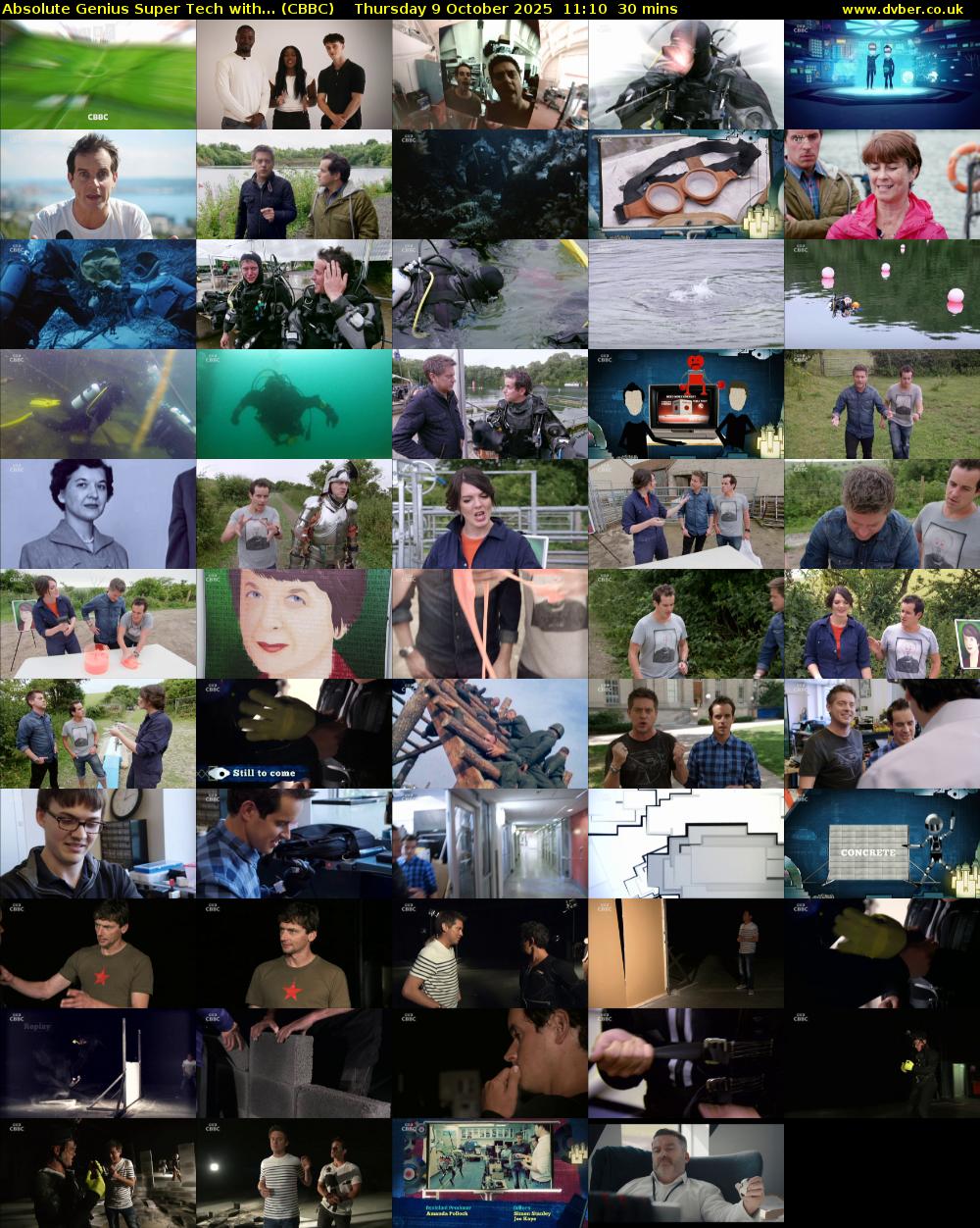 Absolute Genius Super Tech with... (CBBC) Thursday 9 October 2025 11:10 - 11:40