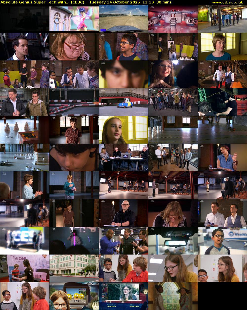 Absolute Genius Super Tech with... (CBBC) Tuesday 14 October 2025 11:10 - 11:40