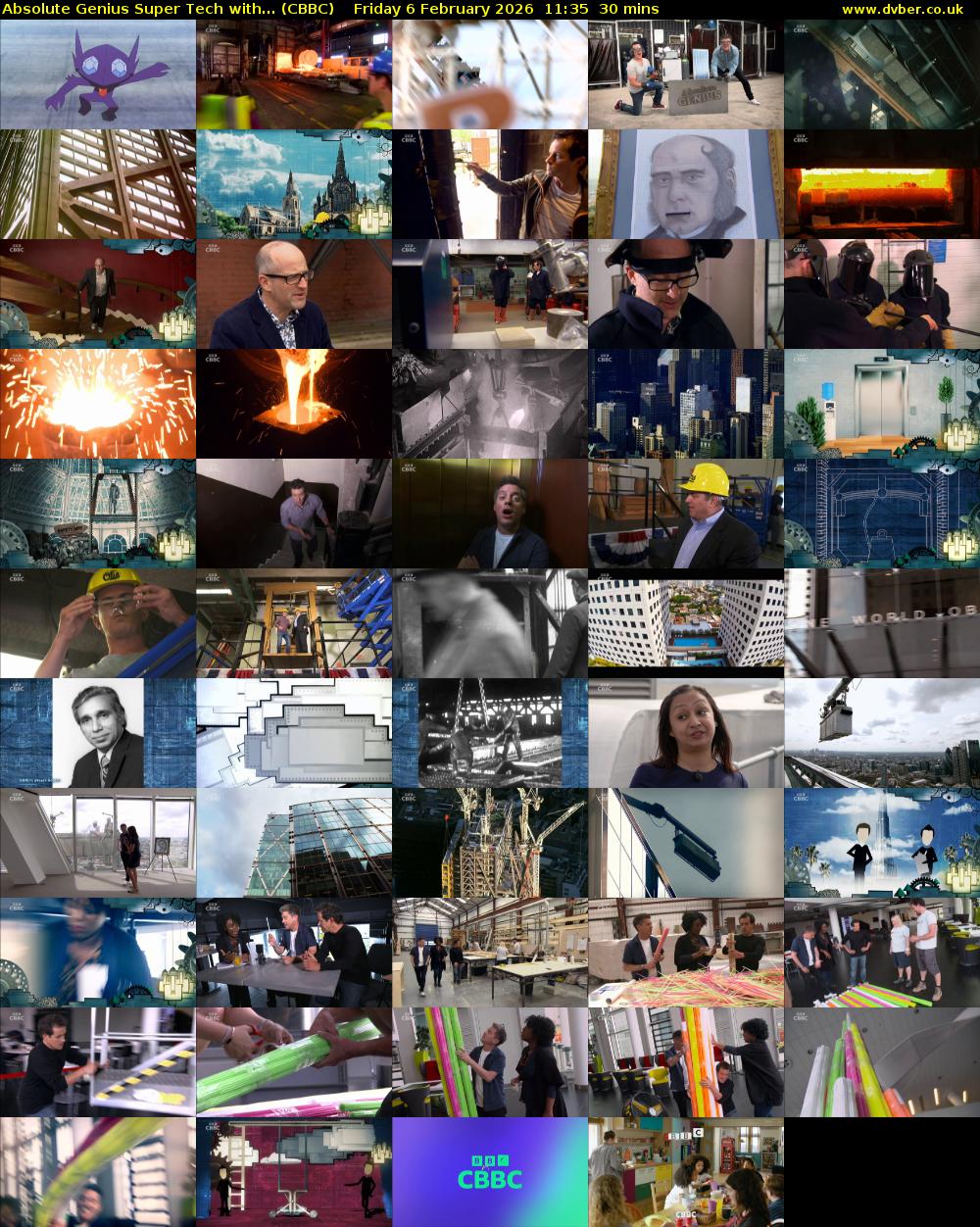 Absolute Genius Super Tech with... (CBBC) Friday 6 February 2026 11:35 - 12:05