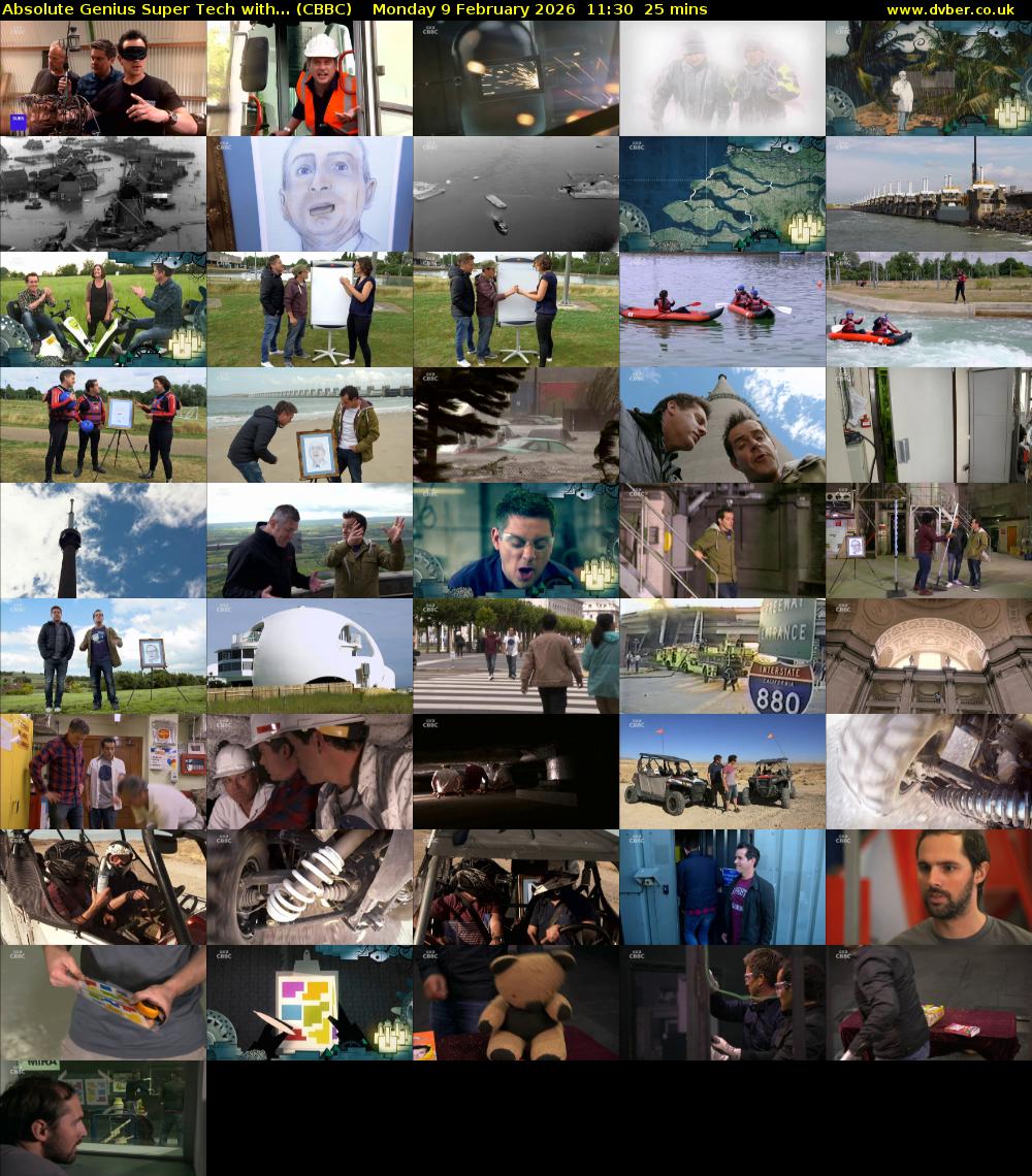 Absolute Genius Super Tech with... (CBBC) Monday 9 February 2026 11:30 - 11:55