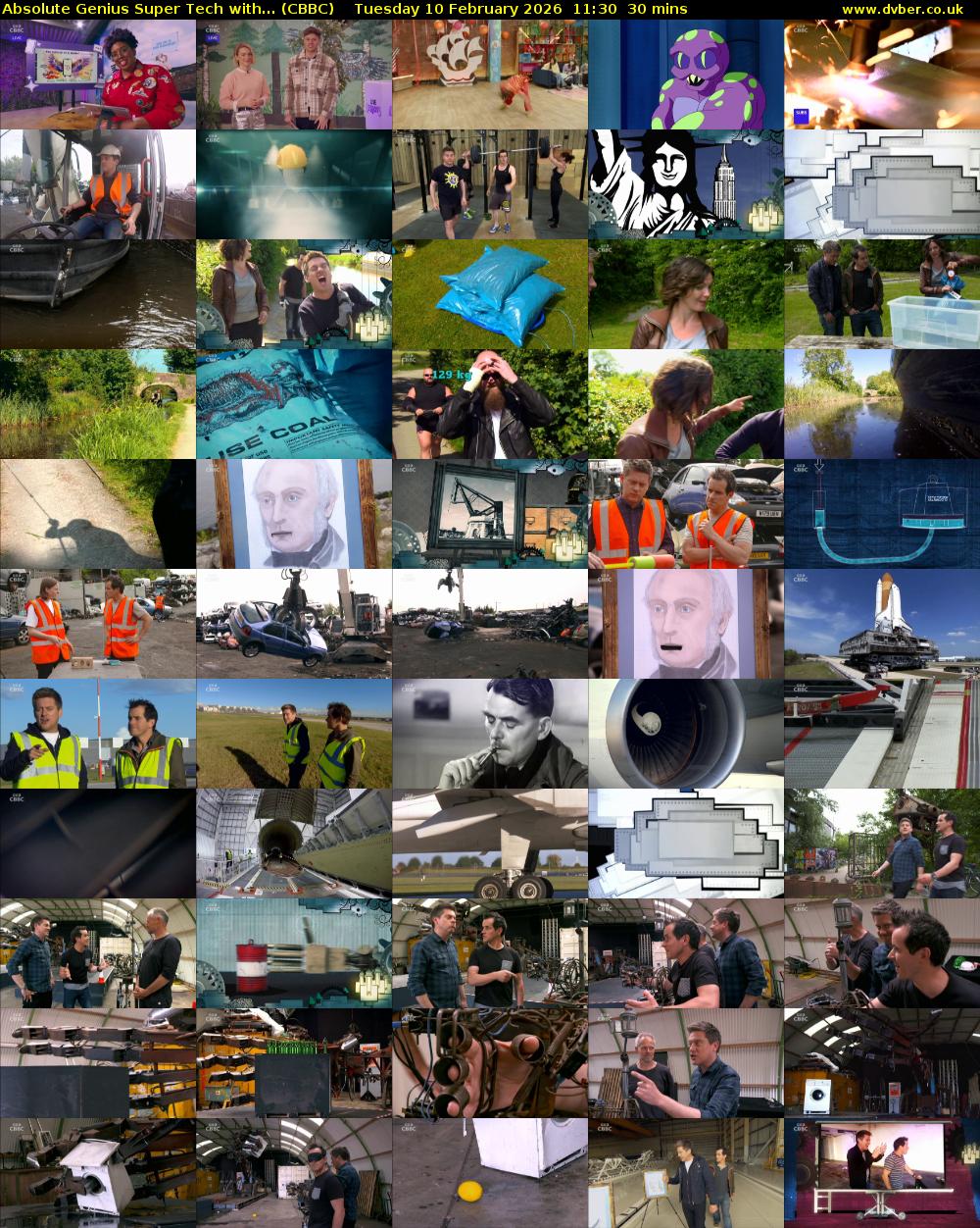 Absolute Genius Super Tech with... (CBBC) Tuesday 10 February 2026 11:30 - 12:00