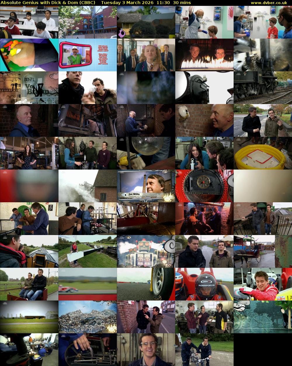 Absolute Genius with Dick & Dom (CBBC) Tuesday 3 March 2026 11:30 - 12:00