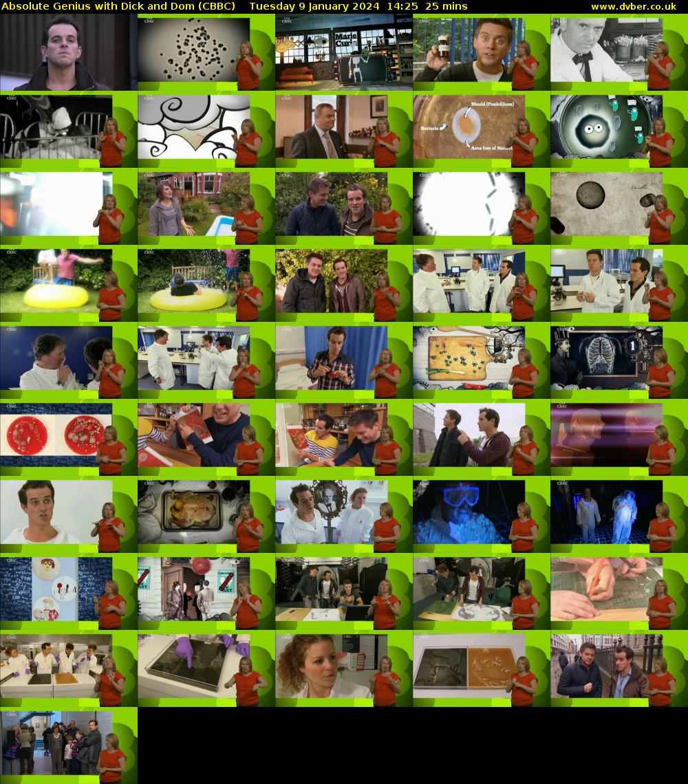 Absolute Genius with Dick and Dom (CBBC) Tuesday 9 January 2024 14:25 - 14:50
