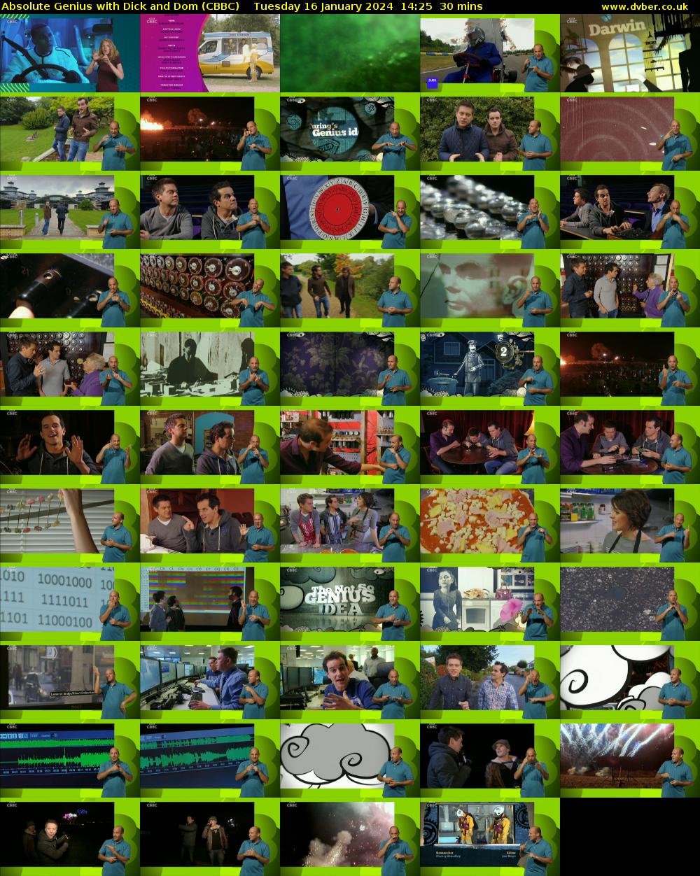 Absolute Genius with Dick and Dom (CBBC) Tuesday 16 January 2024 14:25 - 14:55