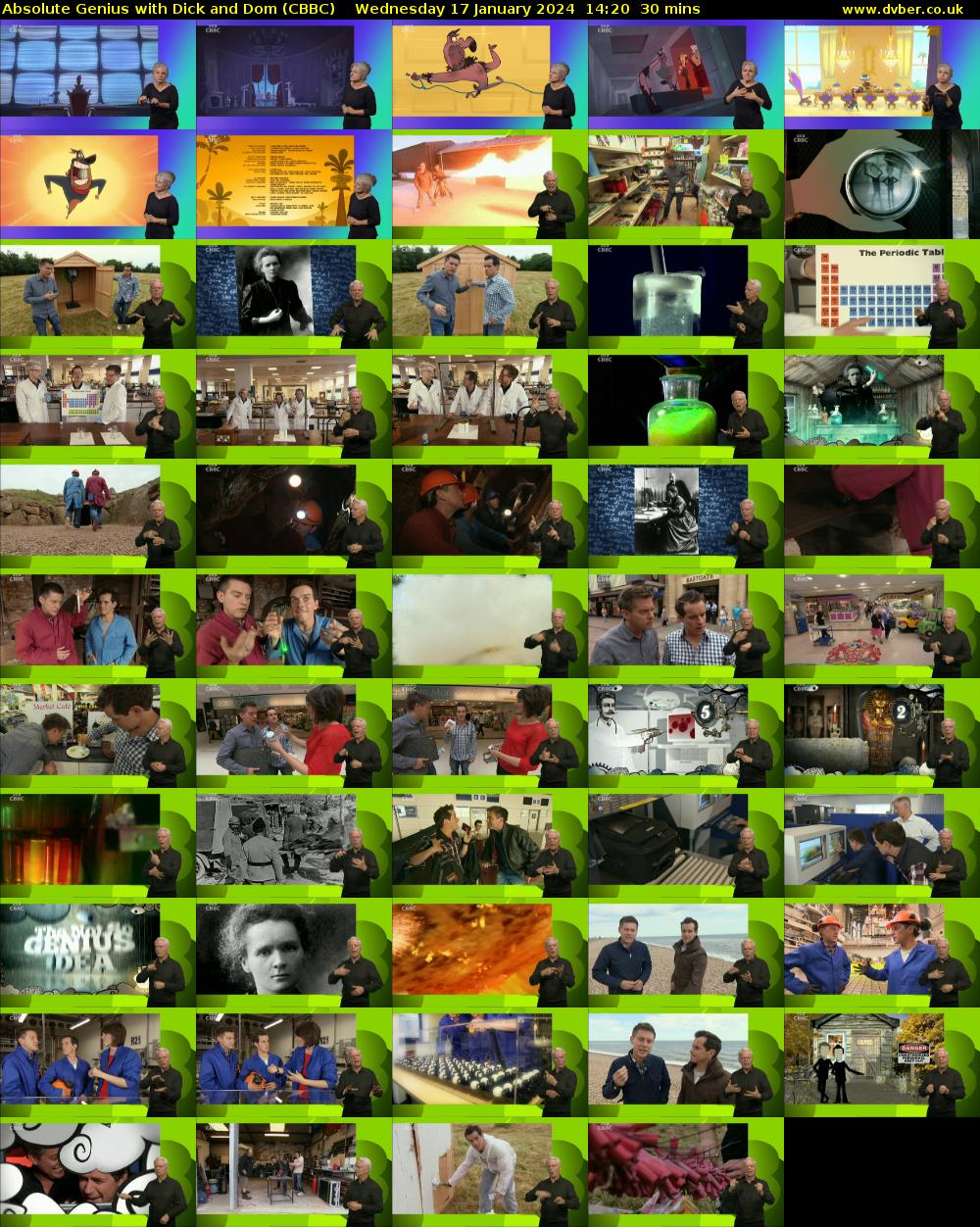 Absolute Genius with Dick and Dom (CBBC) Wednesday 17 January 2024 14:20 - 14:50