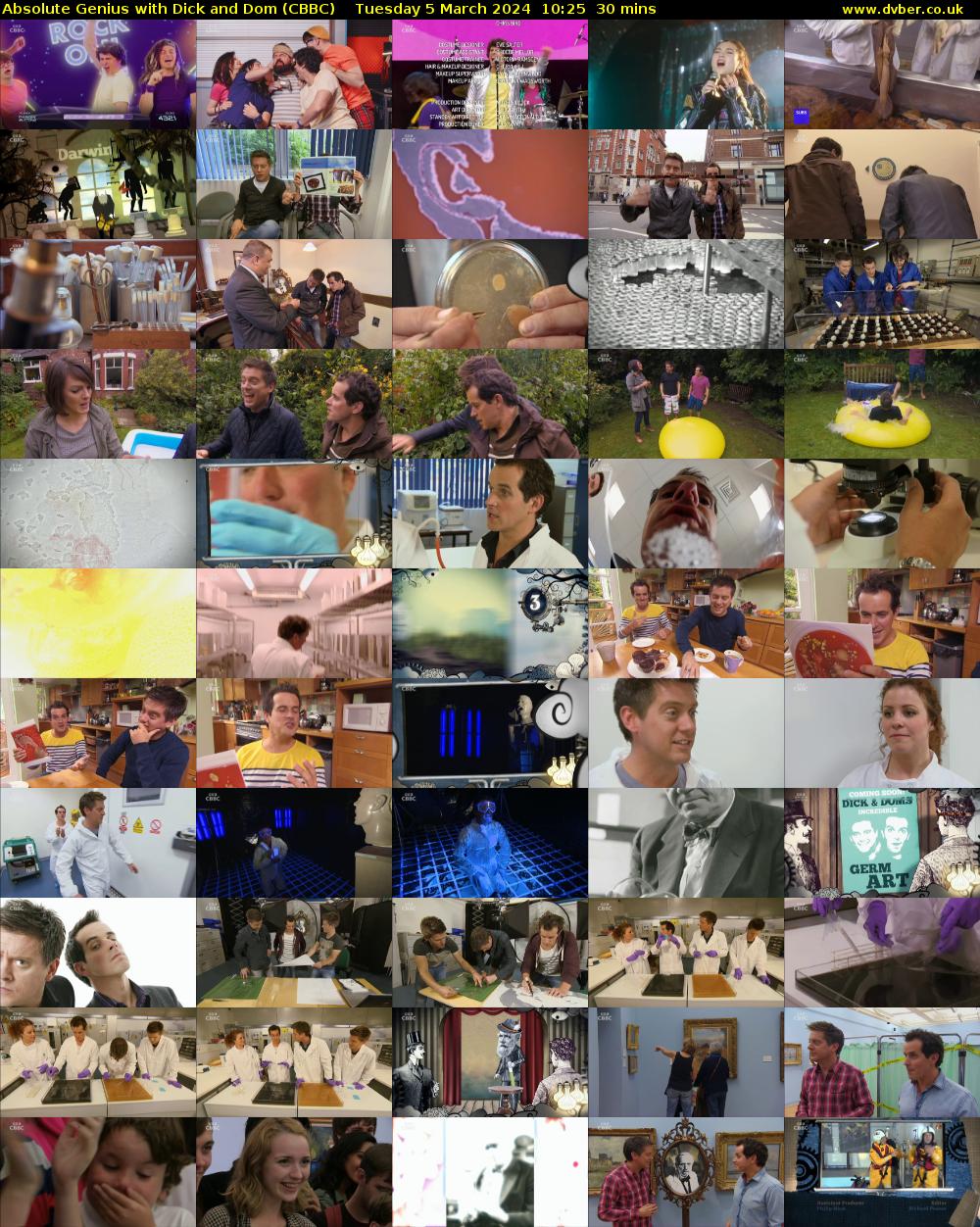 Absolute Genius with Dick and Dom (CBBC) Tuesday 5 March 2024 10:25 - 10:55