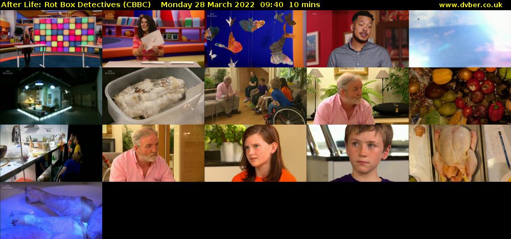 After Life: Rot Box Detectives (CBBC) Monday 28 March 2022 09:40 - 09:50