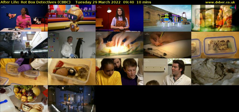 After Life: Rot Box Detectives (CBBC) Tuesday 29 March 2022 09:40 - 09:50