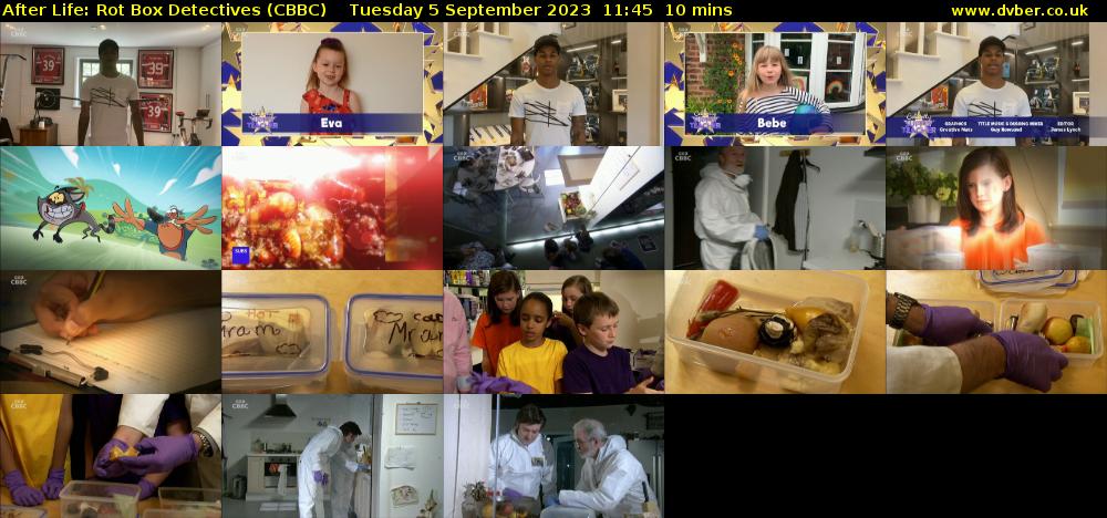 After Life: Rot Box Detectives (CBBC) Tuesday 5 September 2023 11:45 - 11:55