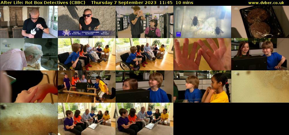 After Life: Rot Box Detectives (CBBC) Thursday 7 September 2023 11:45 - 11:55