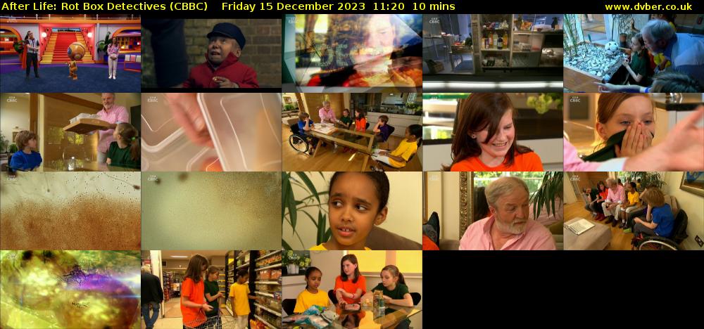 After Life: Rot Box Detectives (CBBC) Friday 15 December 2023 11:20 - 11:30