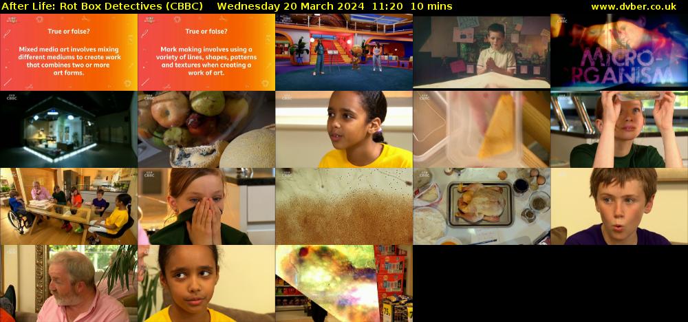 After Life: Rot Box Detectives (CBBC) Wednesday 20 March 2024 11:20 - 11:30
