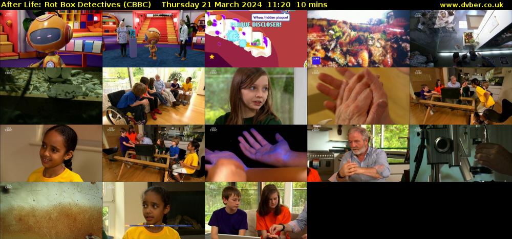 After Life: Rot Box Detectives (CBBC) Thursday 21 March 2024 11:20 - 11:30