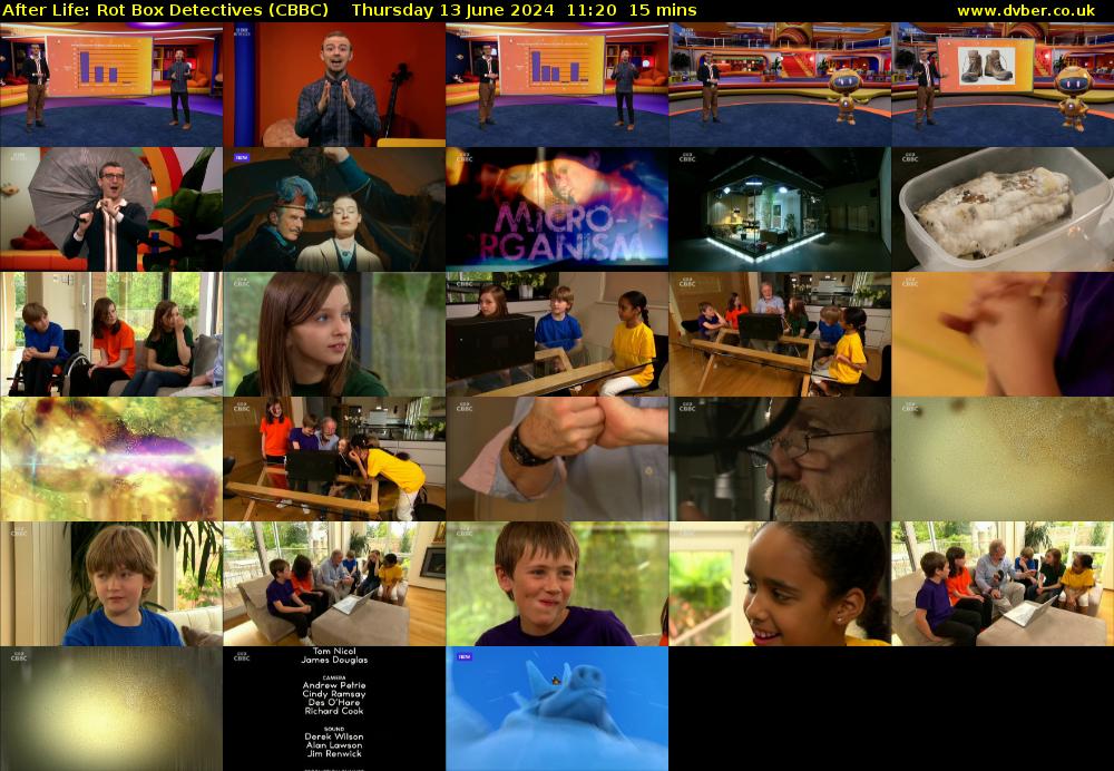 After Life: Rot Box Detectives (CBBC) Thursday 13 June 2024 11:20 - 11:35