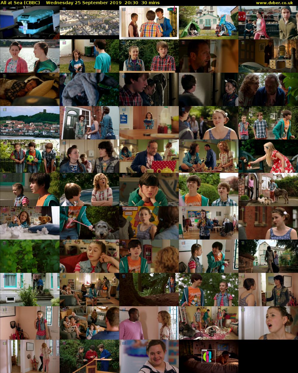 All At Sea (CBBC) Wednesday 25 September 2019 20:30 - 21:00